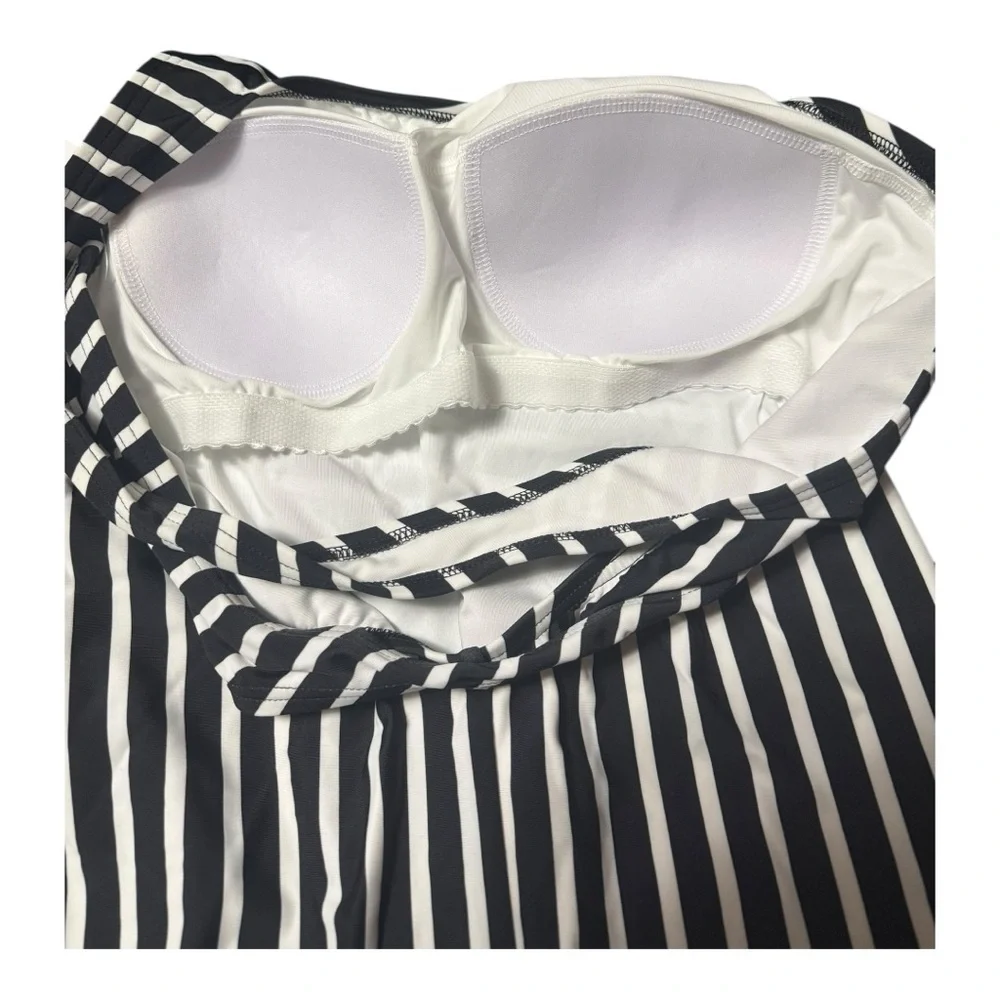 Lands End stylish striped